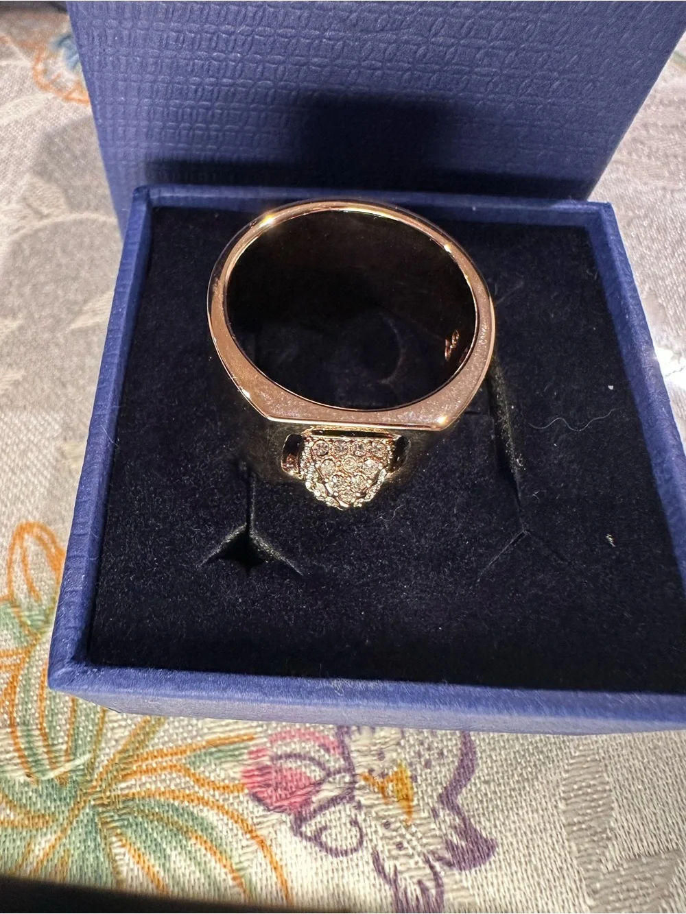 Swarovski Tactic Rose Gold Ring - 1179792 - NIB - Size 58 (7 1/2 US)